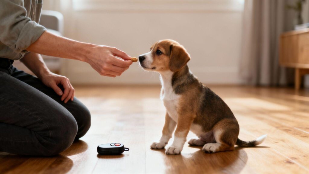 Puppy learning the sit command with positive reinforcement Professional dog trainer teaching a Golden Retriever puppy Labrador puppy obedience training in Bangalore First-time puppy owner training a young puppy Puppy training session using treats and rewards Basic puppy obedience training at home German Shepherd puppy learning commands Positive reinforcement dog training techniques